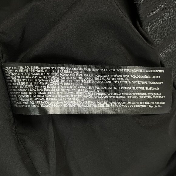 Pre-Loved MANGO Faux Leather Black Mini dress - Size S - Picture 13 of 13